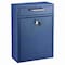 Adiroffice Large Steel Drop Box Wall-Mount Locking Mailbox, Blue ADI631-04-BLU-MK - alternate 9